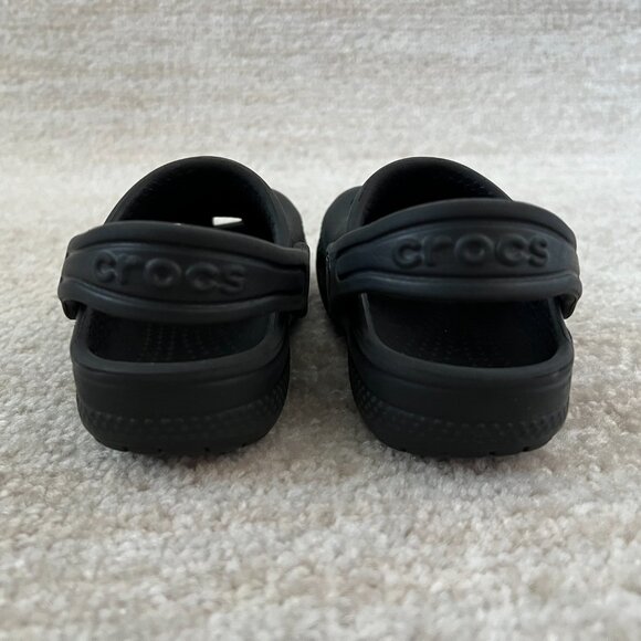 Crocs Toddler Black Clogs Shoes C5 - Picture 5 of 7